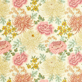 Jacinda Multi-Color Floral  Embroidered Fabric—100% Cotton—Quality Multi-Purpose —Sold by The Yard-52" Inches Wide